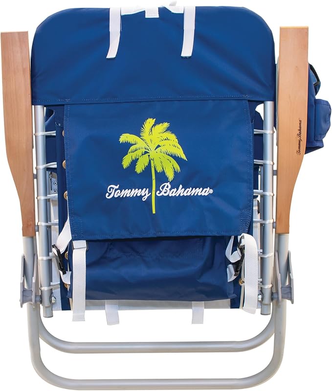 Tommy Bahama Hi-Boy 17" Seat Height 4-Position Lace-Up Suspension Folding Beach Backpack Chair