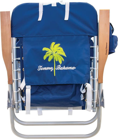 Tommy Bahama Hi-Boy 17" Seat Height 4-Position Lace-Up Suspension Folding Beach Backpack Chair