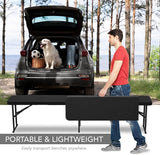 AJP Distributors 2 Pack 6 Foot Portable Plastic Folding Bench 6FT 72" Half Foldable Heavy Duty Seat w/Carry Handle - Photo 8