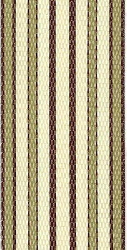 Lawn Chair USA Chair Replacement Lawn Chair Webbing - UV-Resistant Straps Made with Durable Polypropylene. 3" x 50' Tan Stripe