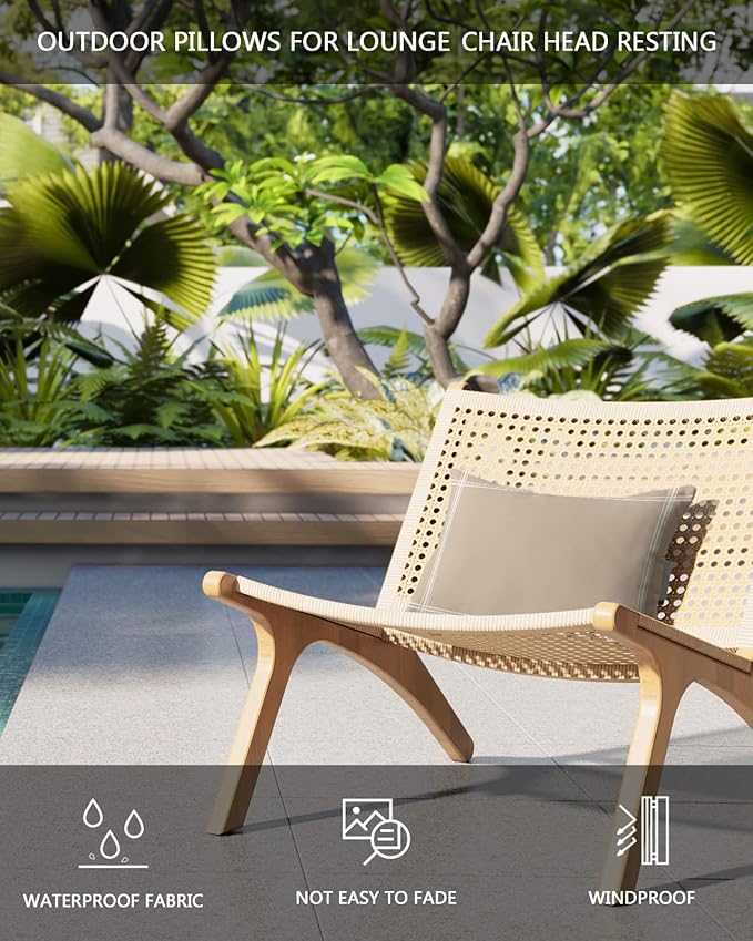 T&H XHome Outdoor Pillow for Chaise Lounge Chair - Photo 4