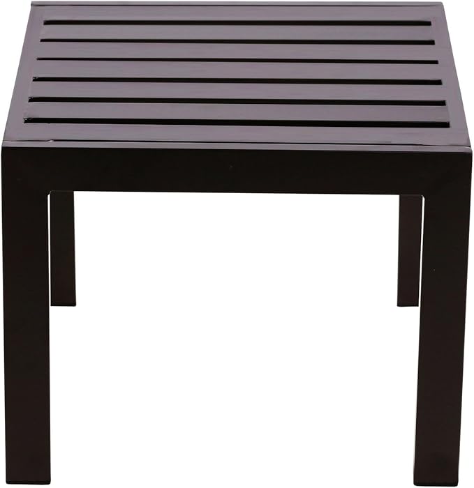 Serta Catalina Modern Outdoor Patio Furniture Collection with Bronze Metal Frame Finish, Side Table, Bronze