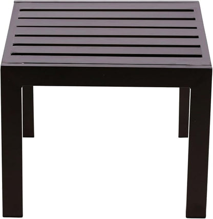 Serta Catalina Modern Outdoor Patio Furniture Collection with Bronze Metal Frame Finish, Side Table, Bronze