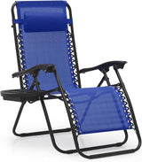 MoNiBloom Zero Gravity Chair Outdoor Folding Patio Lounge Chair for Outside Reclining Lawn Chair Recliner Beach Chair - Photo 1
