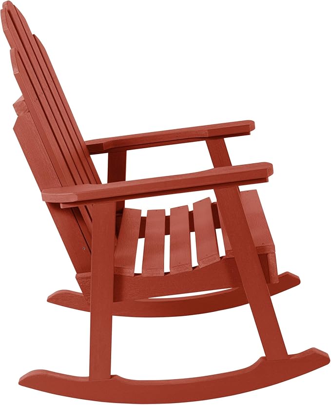Highwood Classic Westport Garden Rocking Chair, Rustic Red