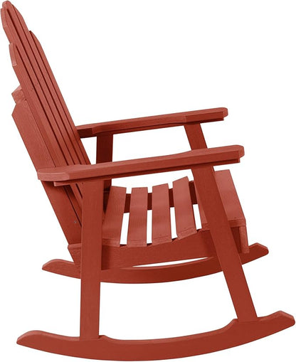 Highwood Classic Westport Garden Rocking Chair, Rustic Red