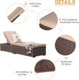 Patiorama Patio Chaise Lounge Chair, Sun Lounger - Photo 3
