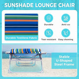 #WEJOY Folding Lounge Chair with Canopy Shade - Photo 6