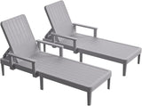 HOMSHADE Chaise Lounge Chair Outdoor - Set of 2 with 5 Position Adjustable Backrest, Armrest, Waterproof - Photo 1