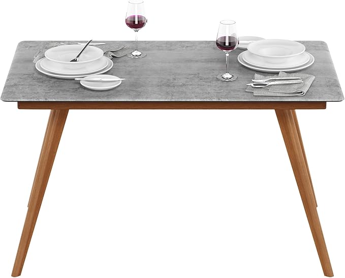 Furinno REDANG Outdoor 4-Leg Rectangular Smart Top Table, Cement - Photo 3