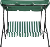 GarveeLife Outdoor Porch Swing Chair with Adjustable Canopy for Adults, 3-Seat Patio Glider Bench with Thick Cushions - Photo 8