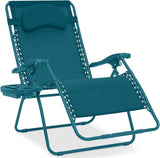 Best Choice Products Oversized Zero Gravity Chair, Folding Outdoor Patio Lounge Recliner w/Cup Holder Accessory Tray - Photo 1