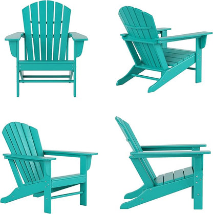 WestinTrends Dylan Outdoor Adirondack Chair (Set of 4), Turquoise