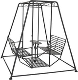 kinbor 4-Seat Patio Swing Chair - Patio Swing Chair with Stand - Photo 2