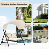 AECOJOY 2 Seat Outdoor Patio Swing Chair with Cover, Porch Swings Chairs for Adult - Photo 5