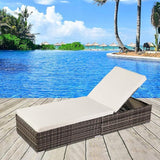 VINGLI Adjustable Wicker Patio Chaise Lounge Outdoor, Rattan Outdoor Lounge Chair - Photo 2