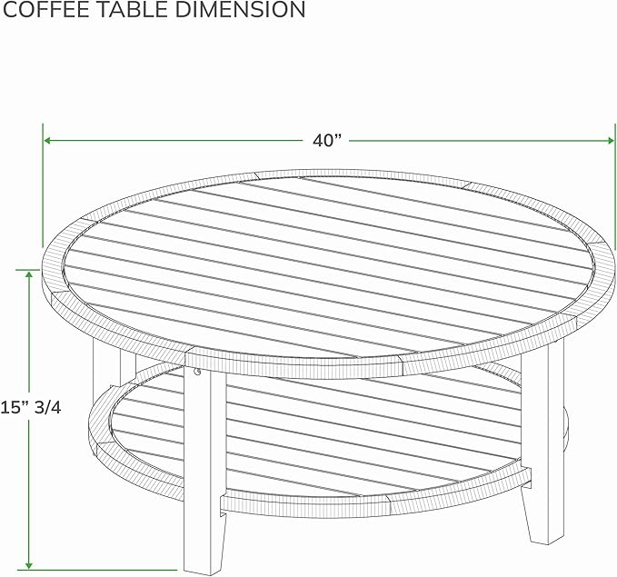 Cambridge Casual Seaside Wood Outdoor Coffee Table, Natural Teak/All-Weather Wicker - Photo 2