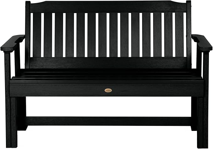 Sequoia Professional CM-BENSQ42-BKE Commercial Grade Exeter 4 Foot Garden Bench, Black