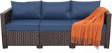 Rattaner 3-Seat Patio Wicker Sofa - Photo 4