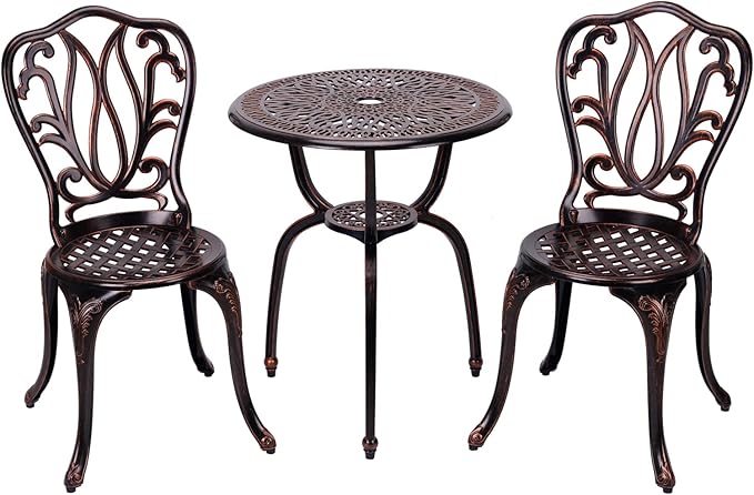 3 Piece Bistro Set, Outdoor Patio Set - Photo 2