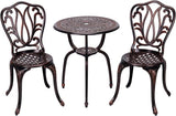 3 Piece Bistro Set, Outdoor Patio Set - Photo 2