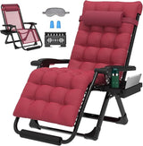 ZENPETIO 29In XL Zero Gravity Chair w/Cushion, Zero Gravity Recliner Lounge Chair for Indoor and Outdoor - Photo 1