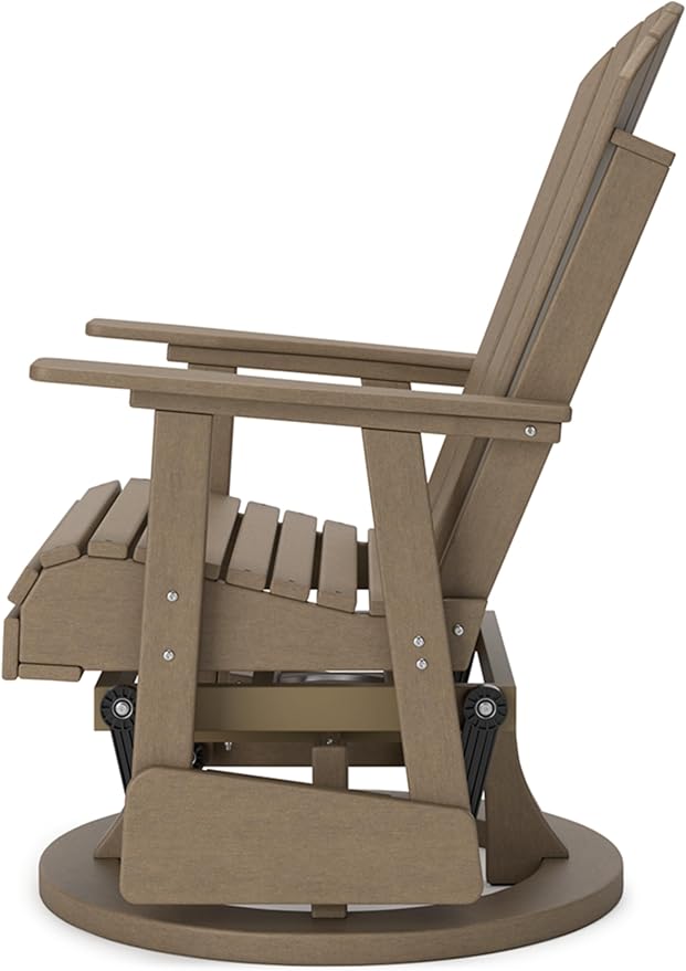 Signature Design by Ashley Hyland Wave Contemporary Swivel Glider Adirondack Chair with 360-Degree Swivel - Photo 10