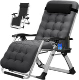 MOPHOTO Zero Gravity Chair, Outdoor Padded Lounge Chair with Side Table, Zero Gravity Recliner Chair - Photo 1