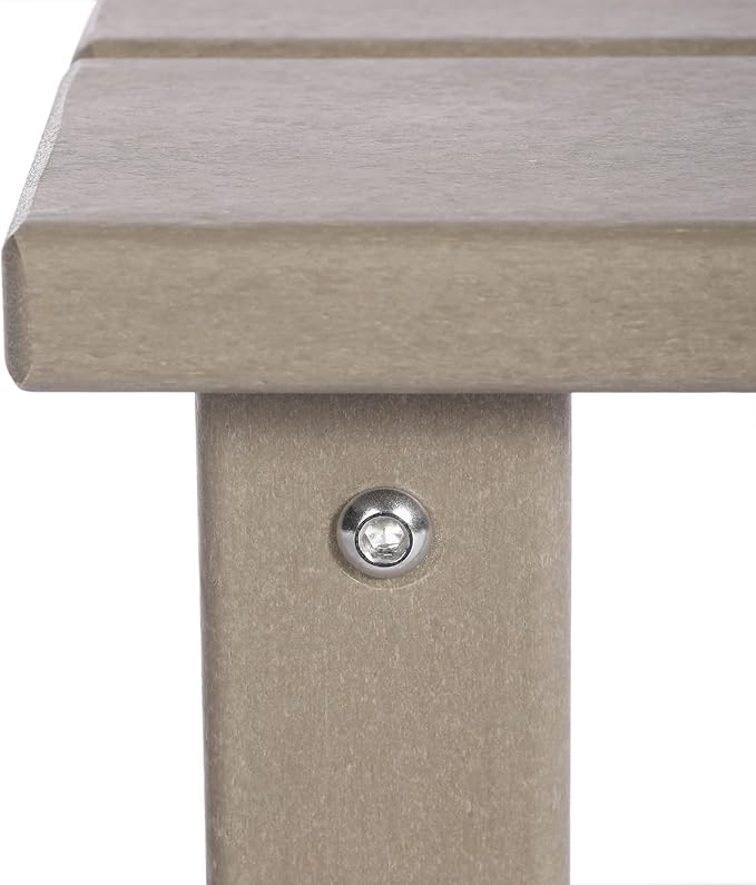 Costaelm Kids Outdoor Side Table, Small Patio HDPE Adirondack Square Table, Porch End Table for Outside Pool Garden - Photo 6