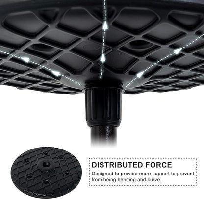 Sundale Outdoor Adjustable Umbrella Table, Portable Round Table Tray with Umbrella Hole, for Beach Patio Garden Poolside 20in Dia