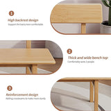 Outdoor indoor Bench, 47 Patio Garden and balcony Wooden Bench - Photo 3