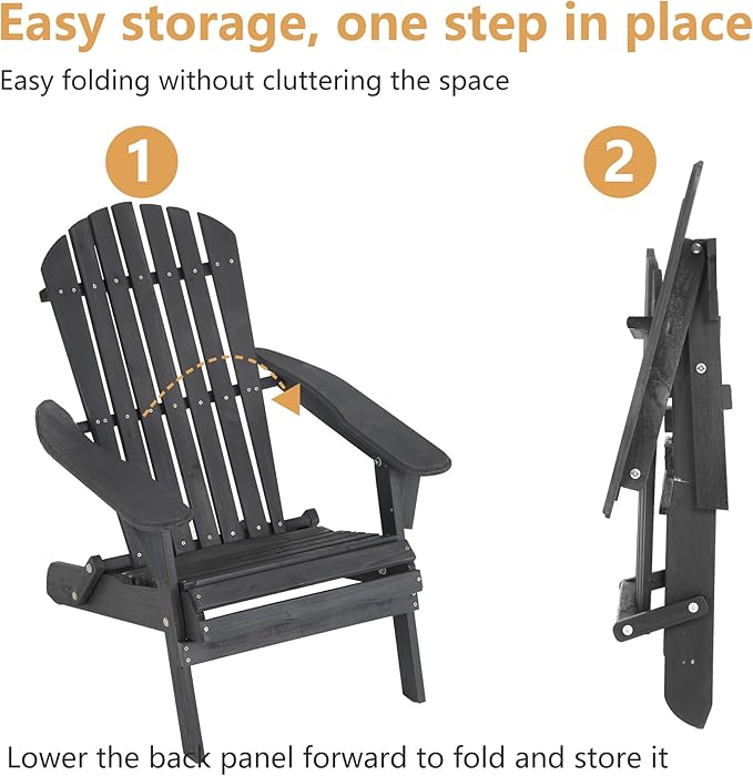 PayLessHere Adirondack Chair Set of 2 - Photo 5
