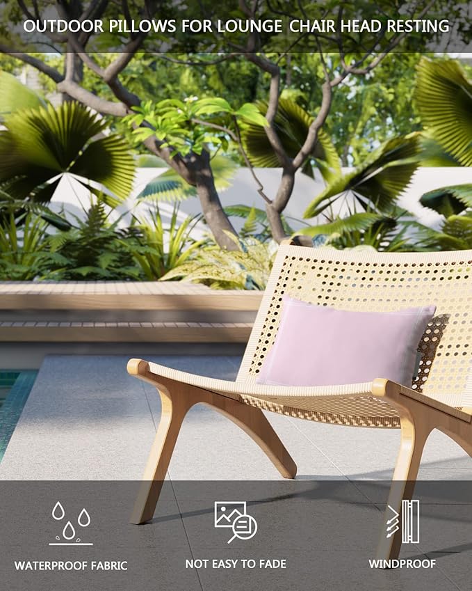 T&H XHome Outdoor Pillow for Chaise Lounge Chair - Photo 4