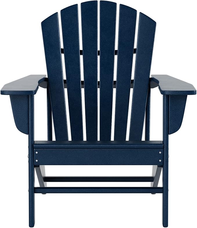 WestinTrends Dylan Outdoor Adirondack Chair, Navy Blue