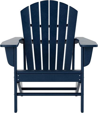 WestinTrends Dylan Outdoor Adirondack Chair, Navy Blue