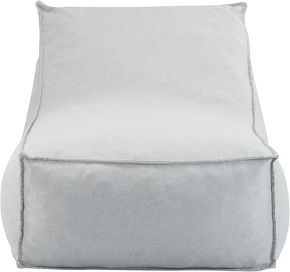 Christopher Knight Home Venny Bean Bag Chair, Fabric Bean Bag Chairs for Adults and Kids, Comfy Reading Chair, Lounge Sofa with Armrest, Indoor/Outdoor Spaces Memory Foam Bean Bag Chair, Light Gray