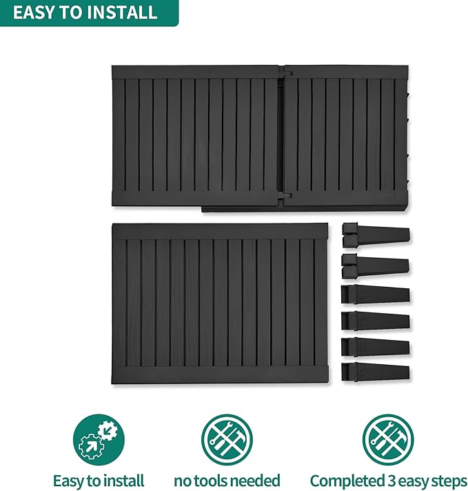 YITAHOME Patio Chaise Lounge Set of 4, Adjustable Outdoor Chaise Lounge with 265lbs Weight Capacity for Backyard, Poolside, Lawn, Waterproof & Easy Assembly (Black)