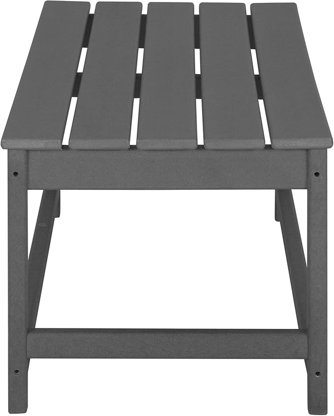 WO Home Furniture Adirondack Chairs Table Set of 3 PCS Outdoor Folding Chairs Coffee Table Weather/UV Resistant for Lawn - Photo 9