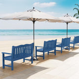 Stoog Outdoor Bench, 2-Person All-Weather HIPS Plastic Garden Bench with 800lb Capacity, Never Rot or Fade - Photo 7