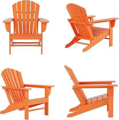 WestinTrends Dylan Outdoor Adirondack Chair (Set of 4), Orange