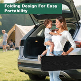 6ft Folding Bench 2 Pack, Plastic Folding Bench for Picnic Camping Dining Party Garden - Photo 7