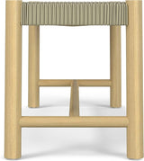 SIMPLIHOME Dahlia SOLID ACACIA WOOD 18 inch x 46 inch Contemporary Outdoor Indoor Bench in Natural Taupe for the Garden - Photo 6