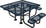 COATEDOUTDOORFURNITURE Heavy-Duty Portable ADA-Compliant Outdoor Picnic Table with Umbrella Hole - Photo 1