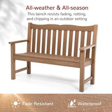 Stoog HIPS Outdoor Patio Dining Set, 4-Piece All-Weather Garden Bench, Chairs and Table Set - Photo 2