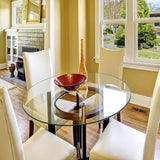 Dulles Glass 36 inch Round Glass Table Top - Tempered - 3/8" Thick Glass Surface, Safe Flat Polished - Photo 6