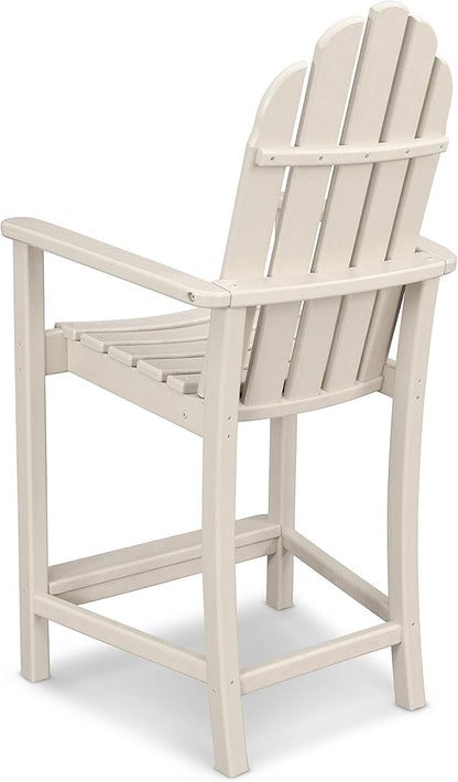 POLYWOOD Adirondack Counter Height Chair, Sand