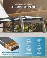 Foldable Lounge Chair Outdoor, Aluminum Pool Lounge Chairs with 5 Positions Recliner - No Assembly - Patio Chaise - Photo 5