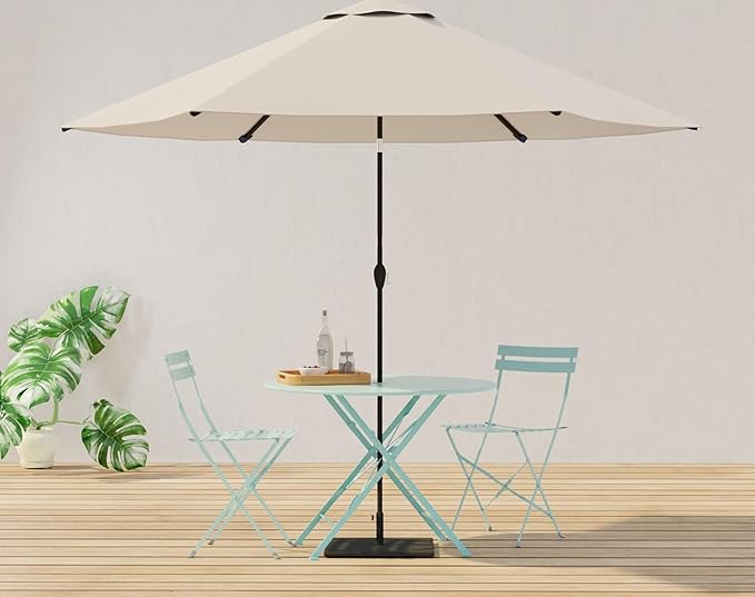 Carolina Chair & Table Bistro Set of 2 Foldable Outdoor Chairs - Elegant Powder Coated Metal Seat and Frame Folding Chairs - Modern Style Space Saving Furniture for Patio, Balcony or Garden (Teal)