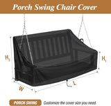 Kasla Porch Swing Seat Cover, Waterproof Swing Covers for Outdoor Patio Swings & Garden Hammock Glider & Hanging Swing - Photo 2