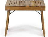 Christopher Knight Home Hilton Outdoor Acacia Wood Folding Side Table, Teak Finish - Photo 10